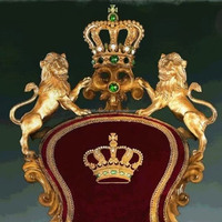 Luxe français en bois massif sculpté couronne chaise villa salon canapé chaise tissu rouge lion sculpté fauteuil personnalisé