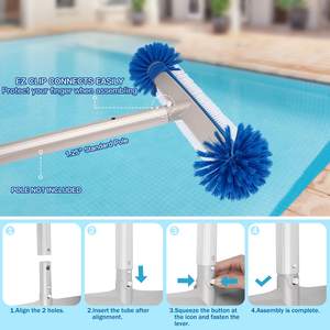 <span class=keywords><strong>Brosse</strong></span> de <span class=keywords><strong>piscine</strong></span> en aluminium BN, robuste, en métal, 18 pouces, tête de <span class=keywords><strong>brosse</strong></span> de <span class=keywords><strong>piscine</strong></span>, brosses d'<span class=keywords><strong>angle</strong></span> pour le nettoyage des murs de <span class=keywords><strong>piscine</strong></span>, courbées - Product Image 4