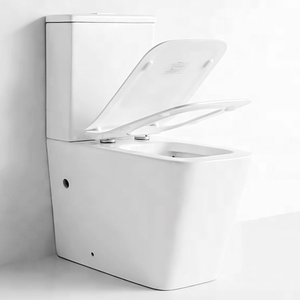 Toilette monobloc compacte pour salle de bain peu encombrante Conception à jupe à double chasse puissante Siège à fermeture silencieuse et douce 12 "Rough-in - Product Image 3