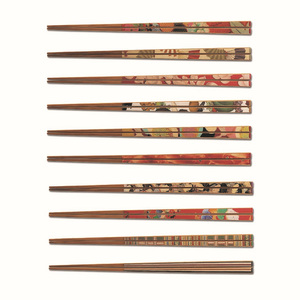 Japan Premium Custom Engraved Flatware Flat Chopsticks For Sale