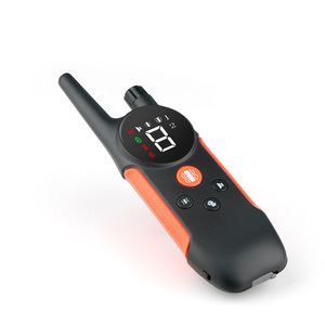 Collar de entrenamiento para perros Tian Zhe con doble vibración, antiladridos, equipo de entrenamiento individual para mascotas, negro y naranja - Product Image 5