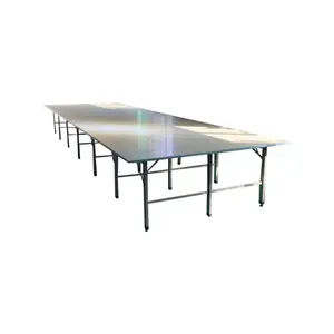 מכירה חמה שולחן פריסת וחיתוך בד מותאם אישית עבור מפעלי ייצור וחנויות בגדים עם רכיבי PLC ליבה