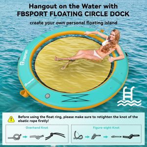Hamac gonflable flottant avec filet pour la détente, le bronzage, le repos et les activités aquatiques adaptées aux <span class=keywords><strong>animaux</strong></span> de compagnie - Product Image 6