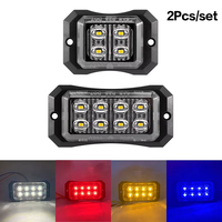 Feux LED de remorque, feux latéraux de marquage pour camion, lampe 4/8 LED, voiture, fourgon, pick-up, camion, grille, feux de signalisation latéraux d'avertissement