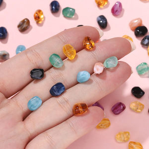 Perles irrégulières en acrylique, 12 couleurs, pour la fabrication de bracelets, matériaux de bijouterie DIY - Product Image 4