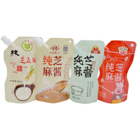 Sachets de beurre d'arachide personnalisés purée de fruits confiture sac presser sauce soja chili recharge de pâte de tomate bec verseur emballage de beurre d'arachide