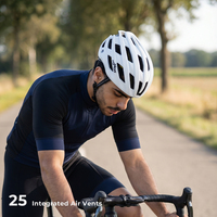 Casque de vélo de route MOON HB90+ en matériau PC, respirant, anti-odeur, avec doublure intérieure amovible, léger, unisexe, casque de sécurité