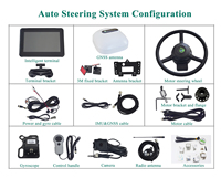 Système de navigation automatique GPS RTK pour tracteur Wisdom Beidou, 12V/24V, moteur, navigation par satellite complète, autoguidage pour usage agricole, 30 minutes de charge rapide