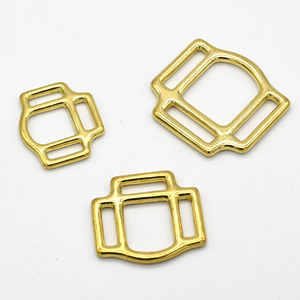 Cloxy Metal Horse Hardware 16/20/25mm latón macizo caballo Halter Hardware Set latón macizo 3 vías cuadrado caballo Halter hebilla - Product Image 4