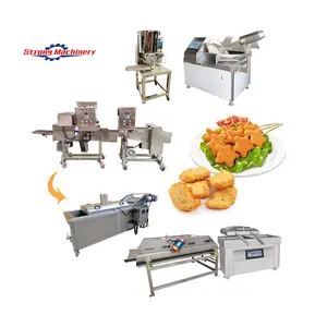 automatic chicken nugget burger patty making machine production line