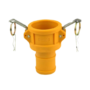 Raccord femelle DN32, mâle BSP NPT, certificat FDA, filetage PP, acier inoxydable et <span class=keywords><strong>bras</strong></span> autobloquants, type B 32 mm, 1/2 po à 2 po - Product Image 2