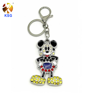 Promotional Gift Custom 3D Logo PVC Eco-Friendly Animal Design UV Printed Key Holder Keychain