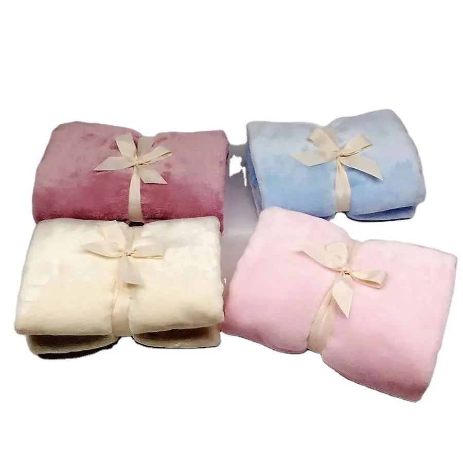 High Quality office noon break coral fleece soft sublimation leg knee baby blanket