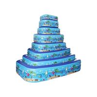Familienfreundlicher, mobiler, langlebiger, umweltfreundlicher, verdickter aufblasbarer Swimmingpool mit Ozeanmuster aus PVC für Erwachsene und Kinder, Spa-Pool