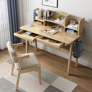 Commercio all'ingrosso di <span class=keywords><strong>legno</strong></span> <span class=keywords><strong>Home</strong></span> Computer ufficio bambini studio scrivania <span class=keywords><strong>scritta</strong></span> bambini combinazione semplice camera da letto libreria per gli studenti - Product Image 2
