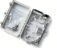 Kotak Distribusi Serat Optik FTTH 4-Core, Kotak Terminal Serat Optik 1*4 Splitter/Adapter