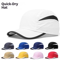 Gorra Deportiva de 5 Paneles con Logotipo Personalizado al por Mayor, de Secado Rápido, Transpirable, de Poliéster, para Correr y Entrenar, para Marcas, al por Mayor