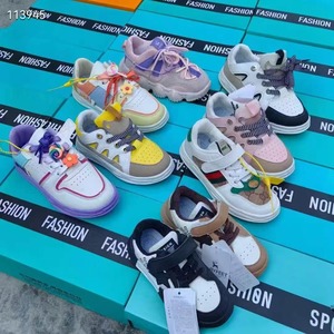 Chaussures décontractées en maille tricotée de haute qualité, couleur bonbon, avec bande latérale dégradée, respirantes, pour toutes les saisons, chaussures pour enfants - Product Image 6