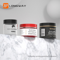 Vente directe d'usine 20/30/40/50g emballage de crème cosmétique pour les soins de la peau pot en plastique PET avec couvercle à vis pour les cosmétiques au lait corporel