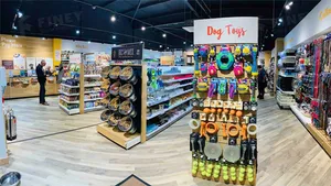 Estante de exhibición de comida para mascotas, diseño personalizado, estante de exhibición para tienda de mascotas