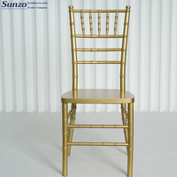 Chaises Chivari en or blanc, coussin pour mariage, fête, Banquet