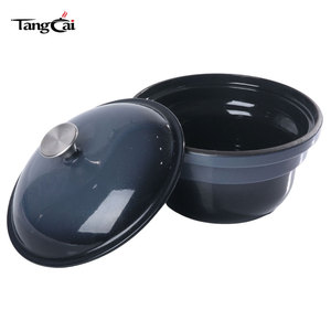 Grande <span class=keywords><strong>cocotte</strong></span> en <span class=keywords><strong>fonte</strong></span> émaillée, style japonais, dégradé gris, avec couvercle, ustensile de cuisson antiadhésif pour riz moelleux et braisage - Product Image 4