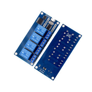ฮงเว่ย ไมโคร 4 ช่อง 5V โมดูลรีเลย์พร้อมไฟแสดงสถานะบอร์ดควบคุมรีเลย์อินพุต USB - Product Image 3