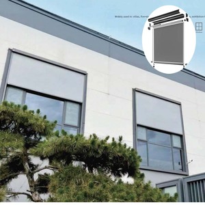Stores roulants extérieurs de grande taille en aluminium de Chine Stores extérieurs horizontaux Stores extérieurs étanches à glissière - Product Image 1