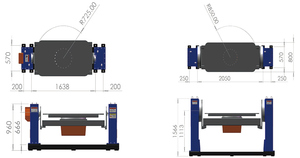 Nhiệm vụ nặng nề đơn trục đầu đuôi Cổ Hàn định vị được thiết kế cho các ứng dụng chế tạo máy móc kỹ thuật - Product Image 5
