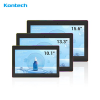 10.1 inç kapasitif dokunmatik Panel Android RK3288 10 ''renkli ışık POE duvar montaj Tablet PC ile ekran