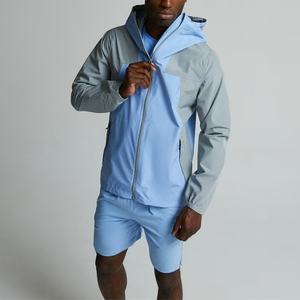 Individuelle Softshell-Wanderjacke, Leichter Windbreaker, Wasserdichte Outdoor-Regenjacke mit Kapuze für Herren - Product Image 2