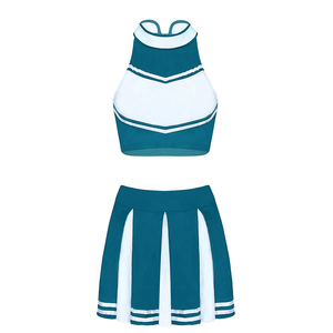 Ensemble d'uniformes de cheerleading personnalisés, jupe et haut pour équipe de cheerleading, vêtements de sport par sublimation, vente en gros, fabricant OEM ODM - Product Image 3