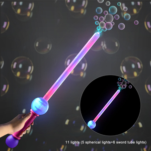 Jouets d'extérieur, <span class=keywords><strong>machine</strong></span> à <span class=keywords><strong>bulles</strong></span> géantes en forme d'épée avec lumières LED, en plastique, pour enfants - Product Image 5