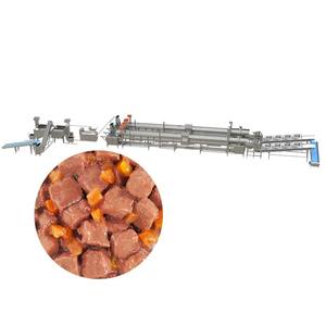 Nouvelle ligne de production d'aliments humides pour animaux de compagnie, machine de fabrication d'aliments pour chiens et chats, équipement de production d'aliments humides pour animaux de compagnie en conserve - Product Image 1