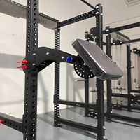 Accessoires de rack de squat demi-hauteur personnalisés pour la salle de sport, série SM RP, pour rack de squat réglable avec barre d'haltères