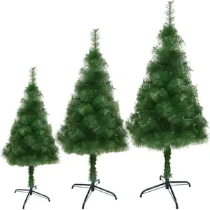 High Quality PVC Pine Needle Mixed Decorative PVC Christmas Tree Artifical Handmade Xmas Tree