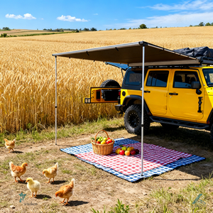 Auvent de voiture multifonctionnel, tente latérale comme pare-soleil, abri contre la pluie et annexe de couchage - Product Image 6