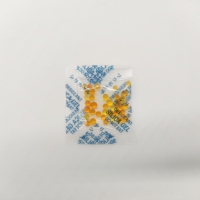 Indicateur de couleur blanc orange, gel de silice de qualité alimentaire, déshydratant, sachet absorbant l'humidité pour la fraîcheur des produits