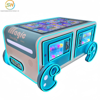 Nouvelle table de jeu interactive à écran tactile pour quatre personnes, table de dessin numérique, vente directe d'usine.