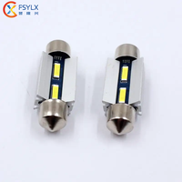 FSYLX Auto Festoon Intérieur De Voiture T10 LED Ampoule 31mm 36mm 39mm 42mm C5W C10W 1860 2SMD 12V 24V CANBUS Led Auto Ampoule De Voiture Accessoires
