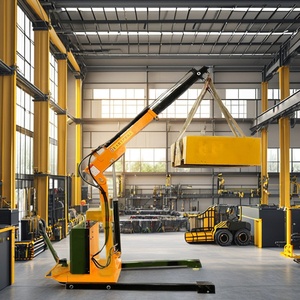 Mini 1 Tonne Batterie Verlängerung sarm Mobiler Boden kran Neuer Motor pumpen kern Kleine hydraulische Ausgleichs heber ausleger Hergestellt in China - Product Image 2
