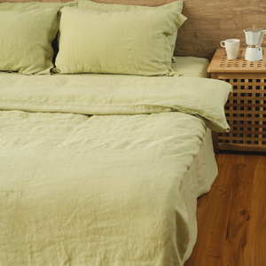 Bộ đồ giường bằng vải Lanh 100% Bộ 4 Mảnh vỏ chăn dệt kỹ thuật Bộ sưu tập vải lanh sang trọng - Product Image 3