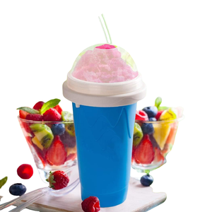 New Arrival Hot Sale Magic Plastic Single Wall Slushie <b>Maker</b> Cup Ice <b>Cream</b> Smoothie Jelly Milk Drink PP Material Eco-friendly - Product Image 2