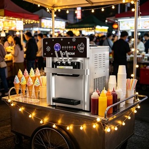 Máquina de Helado Suave de Autoservicio de 32L/H, Tipo Comercial para Bufés y Restaurantes de Buffet - Product Image 1