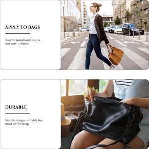 Lot de boucles de remplacement en métal pour sacs, ensemble de fermoirs en cuivre antique pour sangles de bagages, grands et petits fermoirs fer à cheval pour sacs à main et valises DIY - Product Image 6