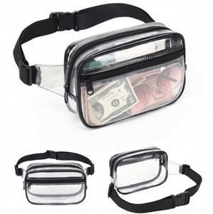 Sac banane transparent étanche en PVC, mignon, personnalisable avec logo, pour voyage décontracté et fitness, vente en gros - Product Image 2