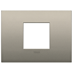 Placa de Puerta Vimar Placca Classic 2MC Champagne Mate 12.75x9.5cm - Product Image 1