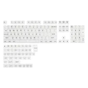 New Products KiiBOOM Transparent PC Keycaps 146 Keys Transparent PC Keycaps Set double shot pbt keycaps