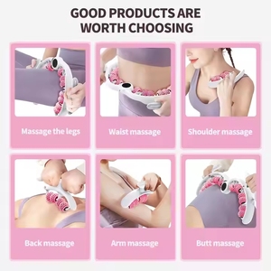 Masajeador anticelulítico de mano 2025, masajeador adelgazante corporal, rodillo de masaje <span class=keywords><strong>Manual</strong></span> Abdominal para cuello y piernas - Product Image 6