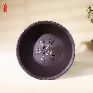 Pots à fleurs en résine imitant la céramique d'argile violette pour plantes succulentes, bougainvilliers, contrôle des racines, design épuré, usage en <span class=keywords><strong>jardin</strong></span> - Product Image 2